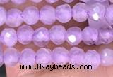 CTG1485 15.5 inches 3mm faceted round lavender amethyst beads