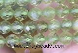 CTG1487 15.5 inches 3mm faceted round peridot gemstone beads