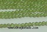 CTG149 15.5 inches 3mm round tiny peridot gemstone beads wholesale