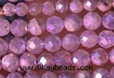 CTG1507 15.5 inches 3mm faceted round AB-color labradorite beads