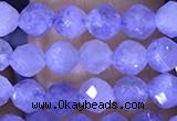 CTG1537 15.5 inches 4mm faceted round blue kyanite beads wholesale