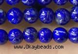 CTG1598 15.5 inches 4mm round lapis lazuli beads wholesale