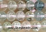 CTG1599 15.5 inches 4mm round morganite gemstone beads