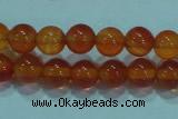 CTG16 15.5 inch 4mm round B grade tiny red agate beads wholesale