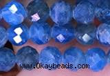 CTG1616 15.5 inches 5mm faceted round tiny apatite beads