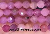 CTG1637 15.5 inches 3mm faceted round tiny ruby beads