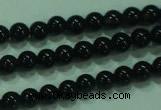 CTG19 15.5 inches 3mm round B grade tiny black agate beads