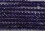 CTG205 15.5 inches 3mm faceted round tiny amethyst gemstone beads