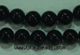 CTG21 15.5 inches 6mm round B grade black agate beads wholesale