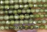 CTG2102 15 inches 2mm faceted round tiny quartz glass beads