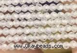 CTG2105 15 inches 2mm faceted round tiny quartz glass beads