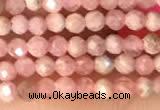 CTG2139 15 inches 2mm,3mm faceted round rhodochrosite gemstone beads