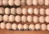 CTG2148 15 inches 2mm,3mm & 4mm faceted round white howlite beads