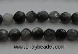 CTG216 15.5 inches 3mm faceted round tiny eagle eye jasper beads