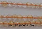 CTG221 15.5 inches 3mm faceted round tiny citrine beads