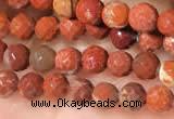 CTG2215 15 inches 2mm,3mm faceted round red jasper beads