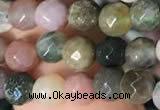 CTG2220 15 inches 2mm,3mm & 4mm faceted round Indian agate beads