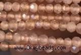 CTG2247 15 inches 2mm faceted round natural sunstone beads