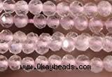 CTG2248 15 inches 2mm faceted round rose quartz beads