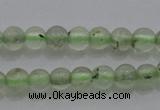 CTG255 15.5 inches 3mm round tiny green rutilated quartz beads