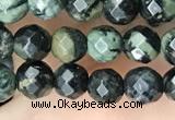 CTG3561 15.5 inches 4mm faceted round kambaba jasper beads