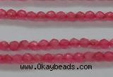 CTG402 15.5 inches 2mm faceted round tiny dyed candy jade beads