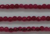 CTG403 15.5 inches 2mm faceted round tiny dyed candy jade beads