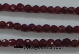 CTG405 15.5 inches 2mm faceted round tiny dyed candy jade beads