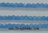 CTG409 15.5 inches 2mm faceted round tiny dyed candy jade beads