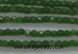 CTG416 15.5 inches 2mm faceted round tiny dyed candy jade beads