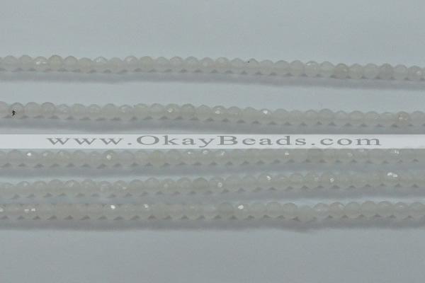 CTG420 15.5 inches 3mm faceted round tiny dyed candy jade beads