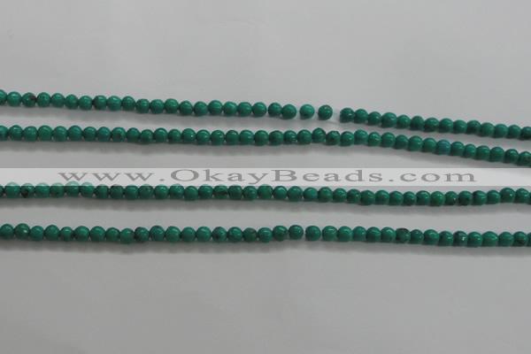 CTG442 15.5 inches 3mm round tiny natural turquoise beads wholesale