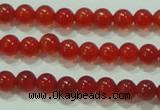 CTG52 15.5 inches 2mm round grade AA tiny red agate beads wholesale