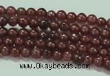 CTG53 15.5 inches 2mm round grade AA tiny garnet beads wholesale