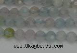 CTG550 15.5 inches 4mm faceted round tiny morganite beads