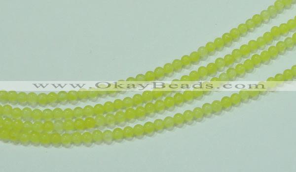 CTG58 15.5 inches 2mm round tiny dyed white jade beads wholesale