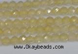 CTG624 15.5 inches 3mm faceted round citrine gemstone beads