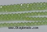 CTG629 15.5 inches 2mm faceted round peridot gemstone beads