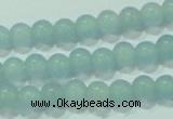 CTG66 15.5 inches 3mm round tiny dyed white jade beads wholesale