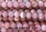 CTG733 15.5 inches 3mm faceted round tiny pink opal beads