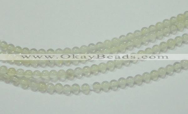 CTG79 15.5 inches 3mm round tiny white chalcedony beads wholesale