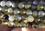 CTG818 15.5 inches 3mm faceted round tiny green garnet beads