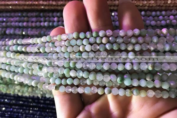 CTG822 15.5 inches 3mm faceted round tiny Australia chrysoprase beads