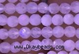 CTG831 15.5 inches 3mm faceted round tiny white moonstone beads