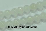 CTG84 15.5 inches 3mm round tiny white jade beads wholesale