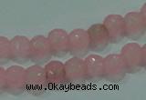 CTG86 15.5 inches 3mm faceted round tiny dyed white jade beads wholesale