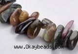 CTO04 15.5 inches 5*13mm freeform natural tourmaline chips beads