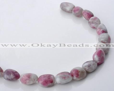 CTO11 15.5 inches 15*18mm freeform natural tourmaline beads