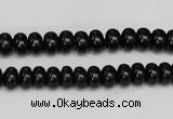 CTO120 15.5 inches 8*12mm rondelle black tourmaline beads