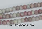 CTO201 15.5 inches 5*10mm rondelle pink tourmaline gemstone beads